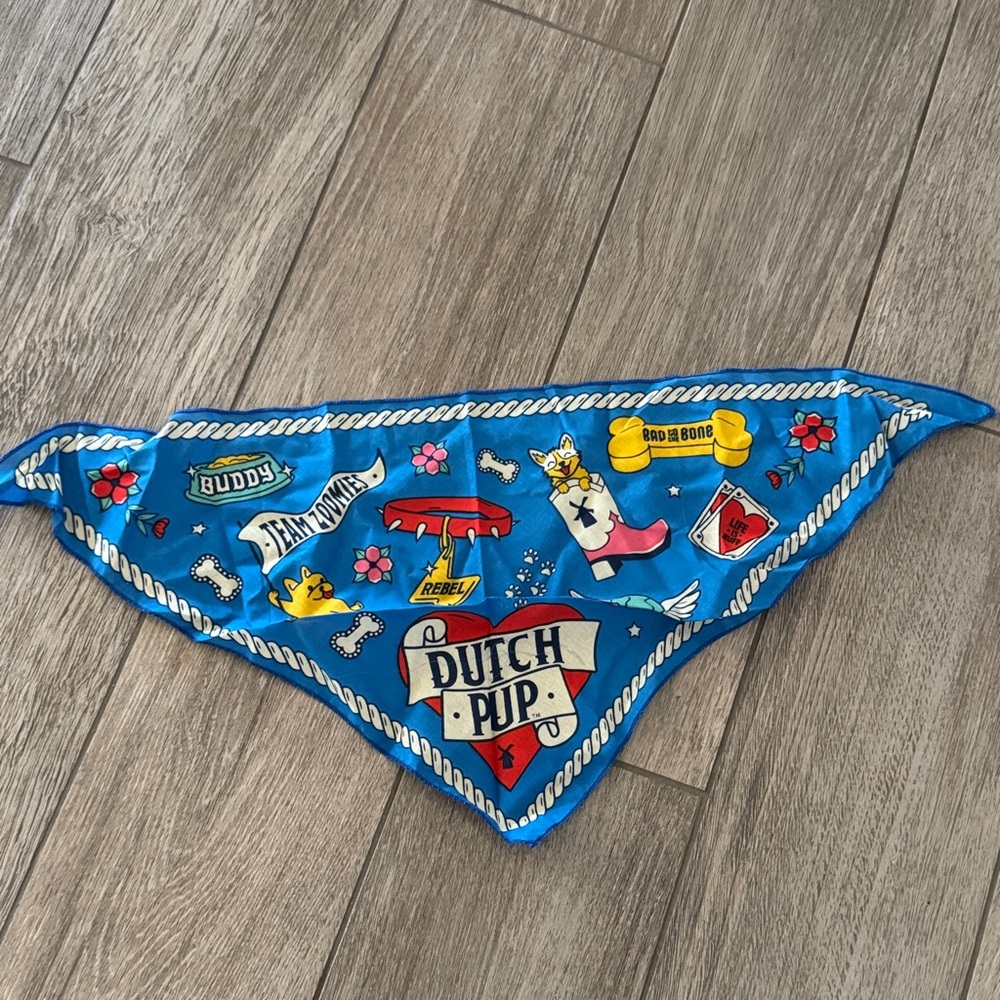 PUP 🐶 Dutch Bros Blue Dog Bandana (New)